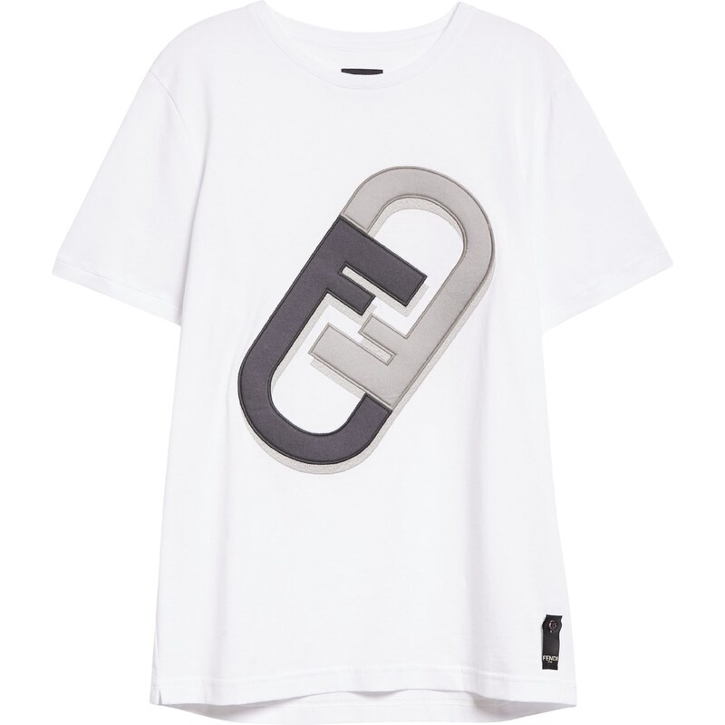 FENDI 3D Logo White tričko