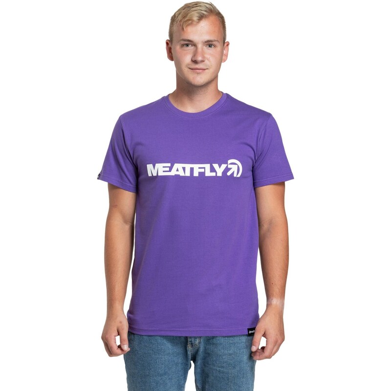 Meatfly pánské tričko Logex Violet | Fialová | 100% bavlna