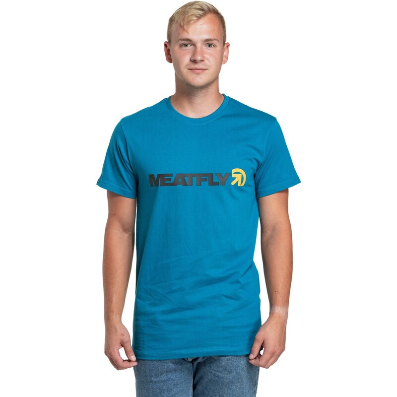 Meatfly pánské tričko Logex Funky Blue | Modrá | 100% bavlna