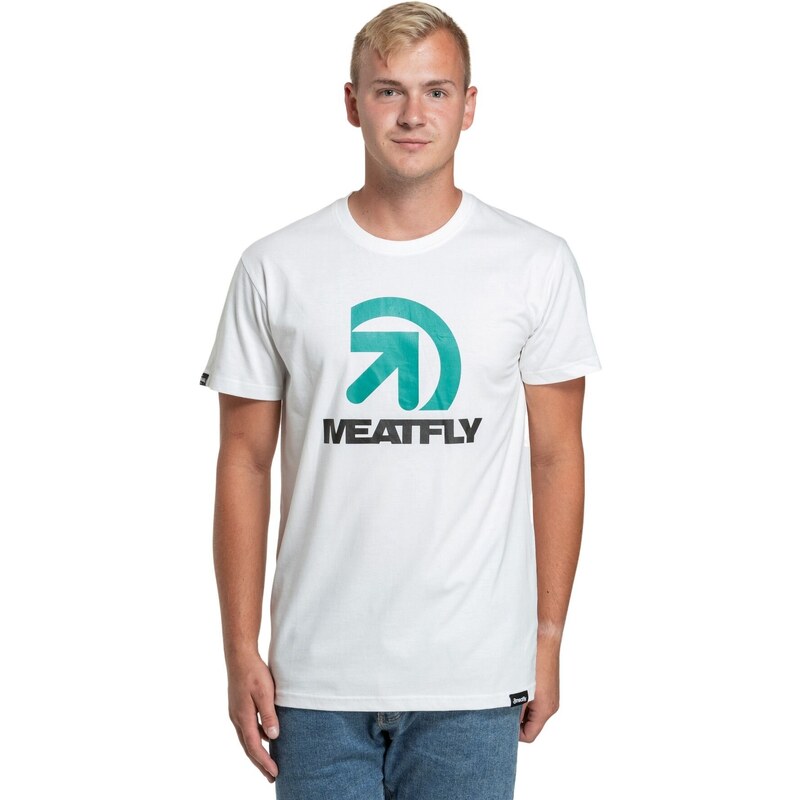 Meatfly pánské tričko Dais White | Bílá | 100% bavlna