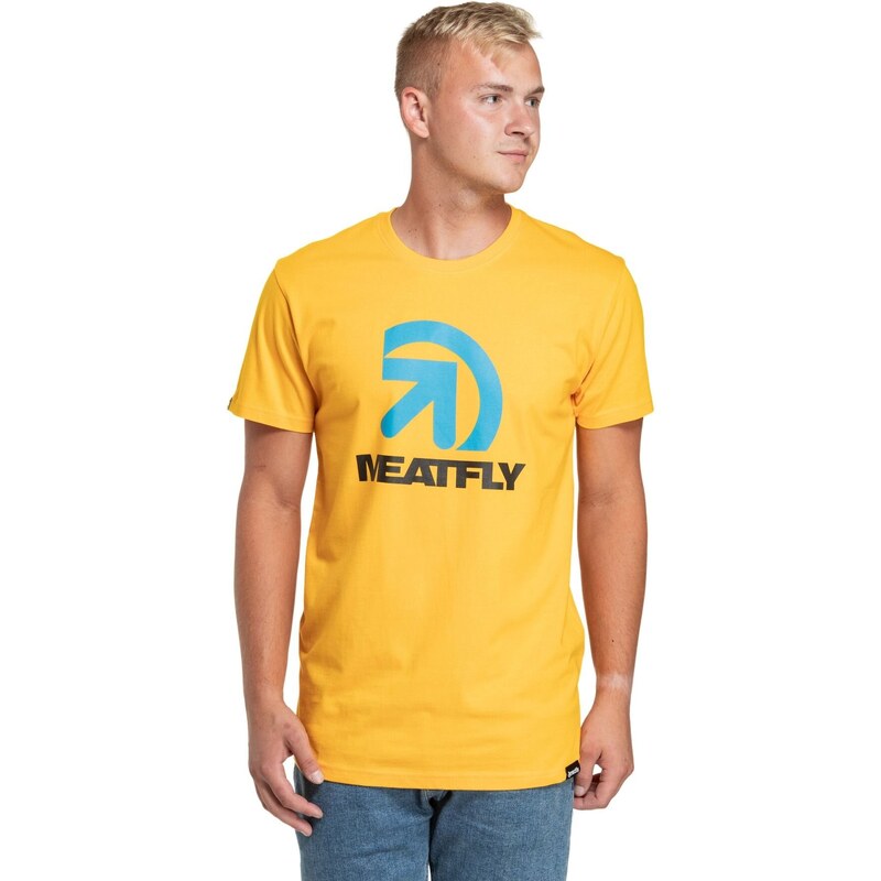 Meatfly pánské tričko Dais Deep Yellow | Žlutá | 100% bavlna