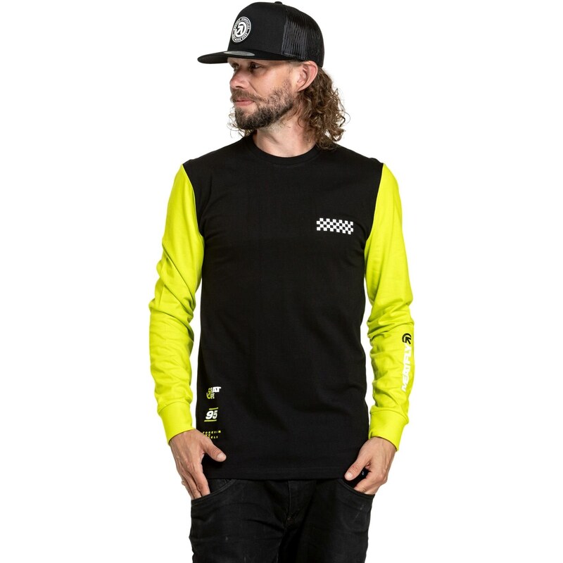 Meatfly pánské tričko s dlouhým rukávem Appex Safety Yellow /