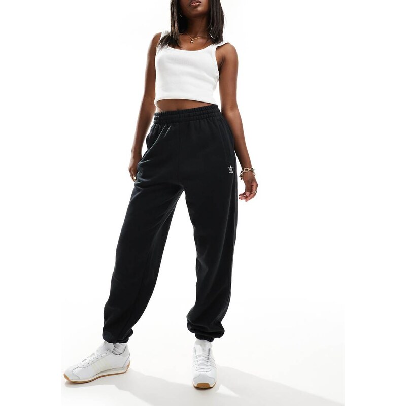 adidas Originals Essentials joggers in black