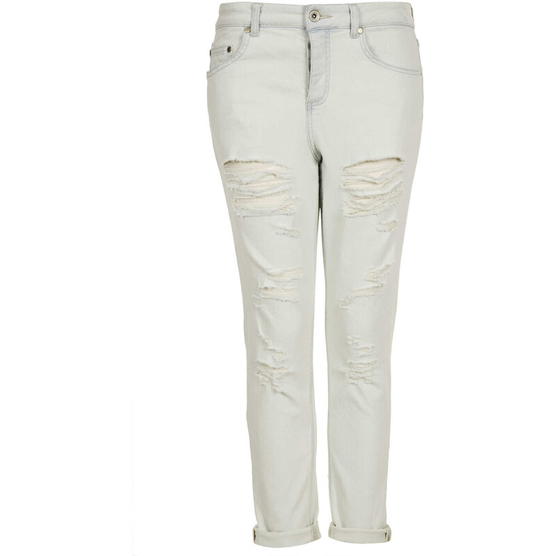 Topshop MOTO Extreme Rip Lacey Jeans