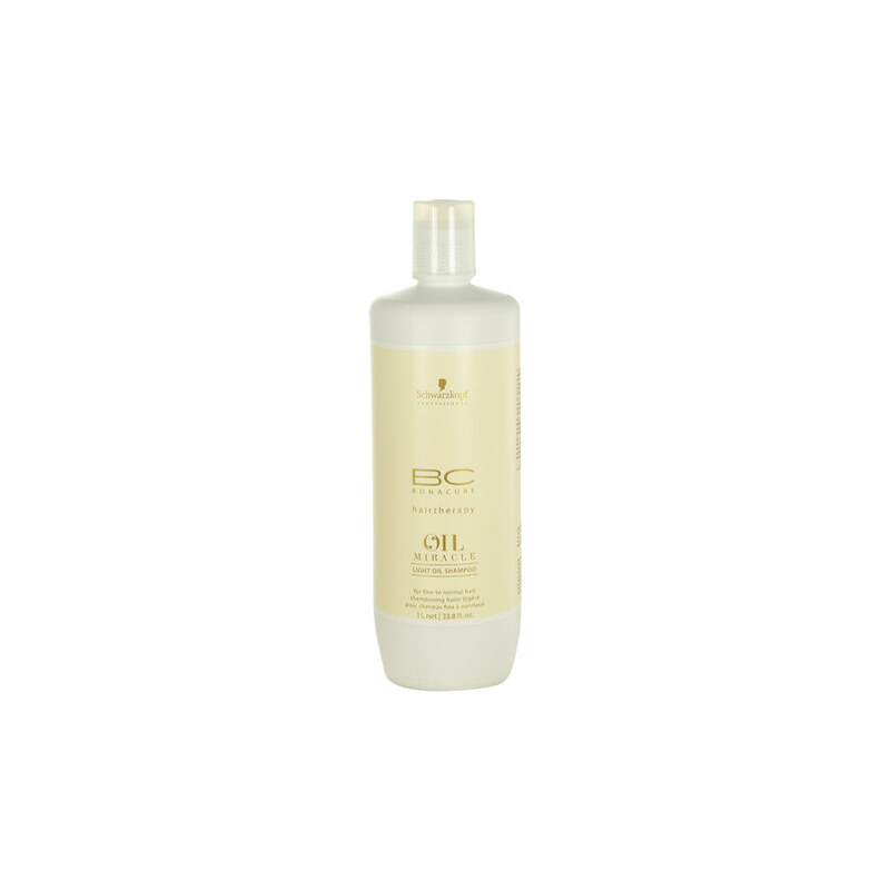 Schwarzkopf BC Bonacure Oil Miracle Light Oil Shampoo 1000ml Šampon na normální vlasy W Pro jemné a normální vlasy