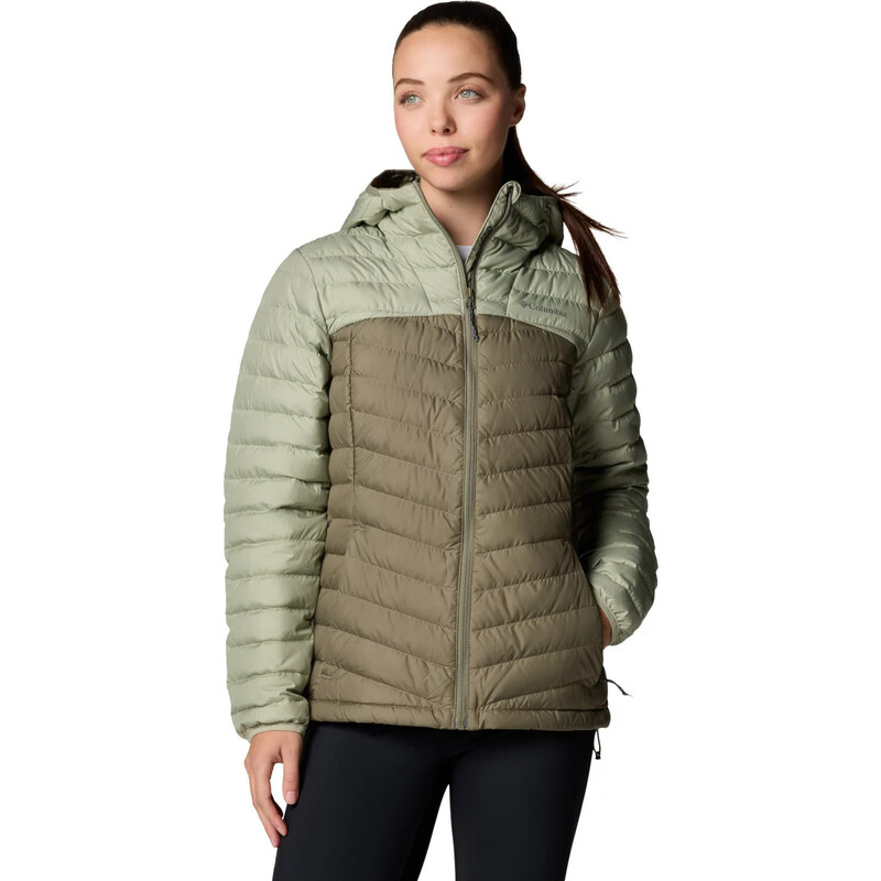 Khaki dámská prošívaná bunda Columbia Westridge Hooded Down Jacket 109632462