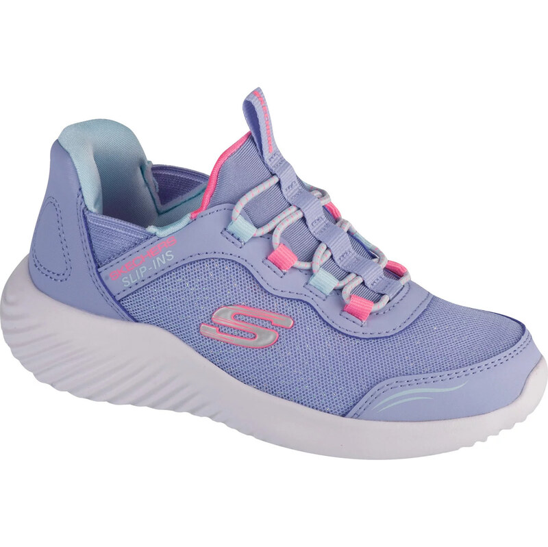 Světle fialové dívčí tenisky Skechers Slip-Ins: Bounder - Simple