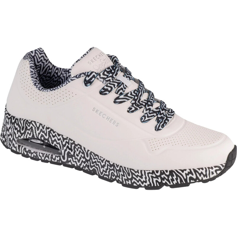 Bílo-černé pánské tenisky Skechers Uno - Stark Mini Drip 183518