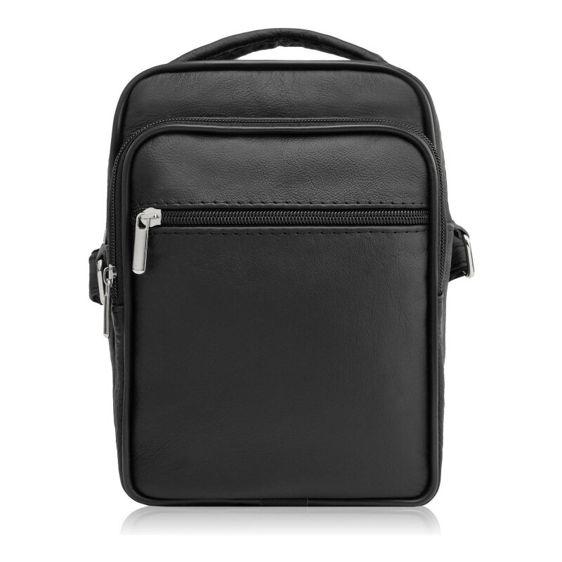 Pánská kožená crossbody prostorná taška přes rameno Kabelky od