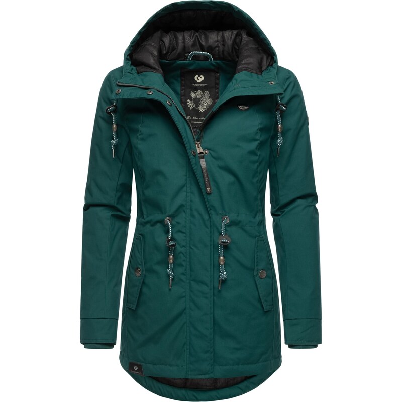 Ragwear Zimní parka Monadis smaragdová