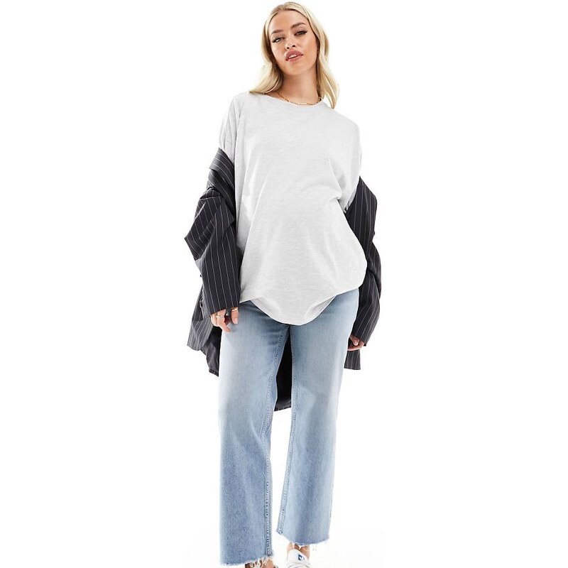 ASOS Maternity ASOS DESIGN Maternity ankle grazer straight leg jean in 89698164