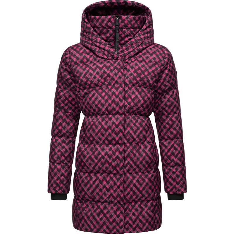Ragwear Zimní kabát Niara magenta / černá 105507871