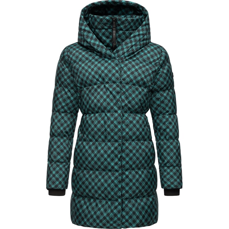Ragwear Zimní kabát Niara antracitová / khaki / nefritová 105507874