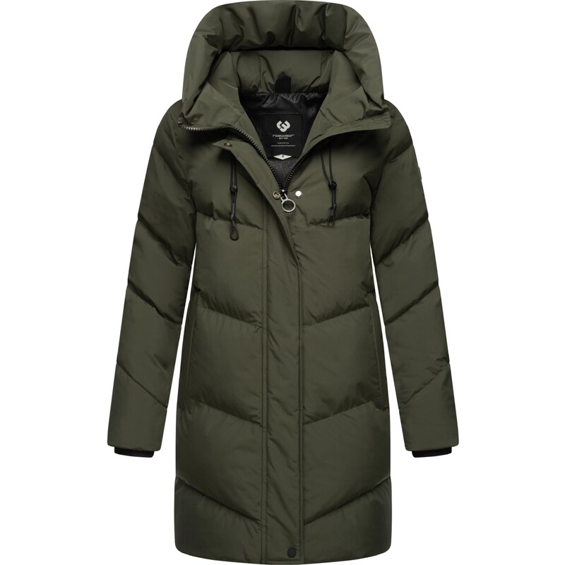 Ragwear Zimní kabát Avelin tmavě zelená 104040011