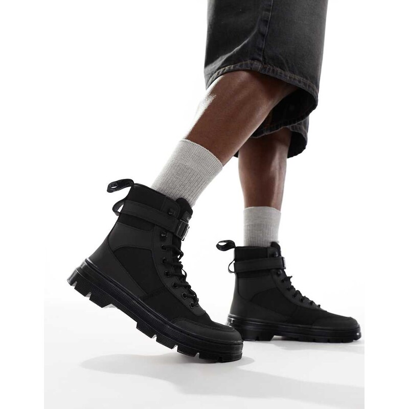 Dr Martens unisex Combs tech 8 tie boots in black