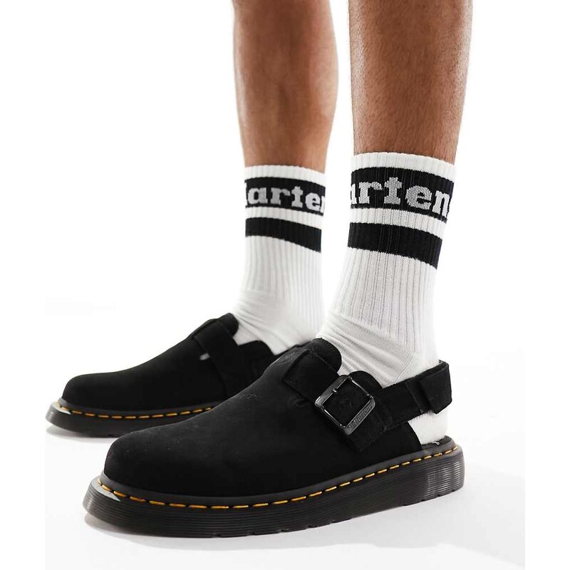 Dr Martens unisex Jorge II mules in black suede
