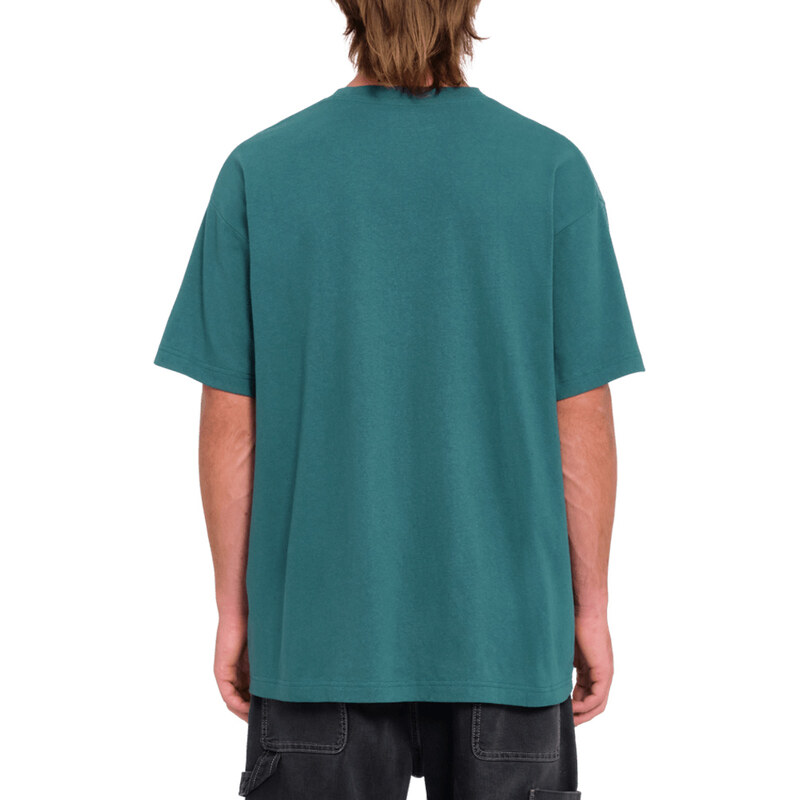 Pánské triko Volcom Ovstone Lse Sst - Evergreen