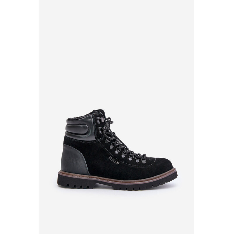 Big Star Shoes Semišové Zateplené Boty Třpytky Pánské Big Star