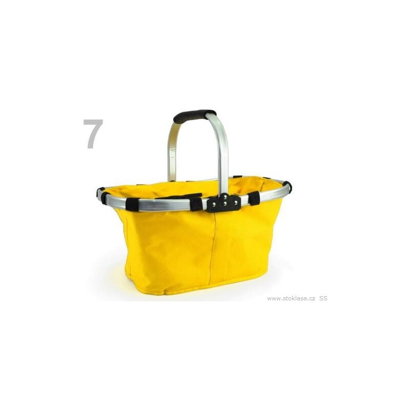 Nákupní skládací košík (1 ks) - 7 žlutá zářivá Stoklasa