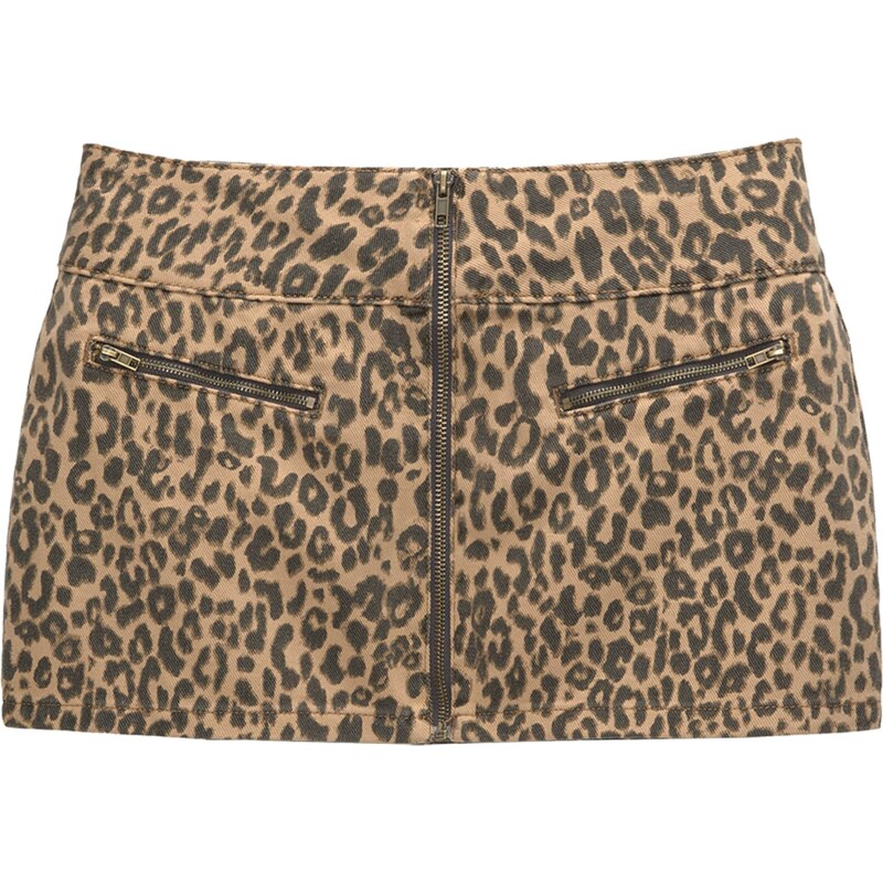 Pull&Bear Sukně hnědá / cappuccino / antracitová 109591379