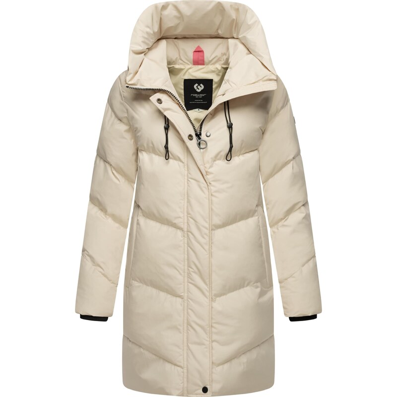 Ragwear Zimní kabát Avelin světle béžová / černá