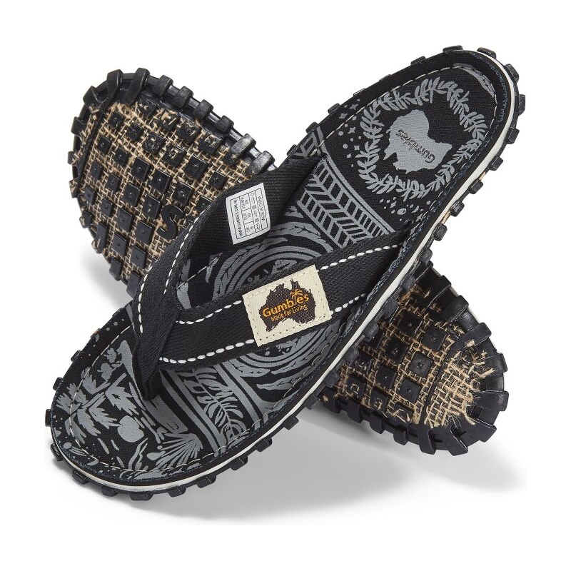 Gumbies Žabky Black Signature