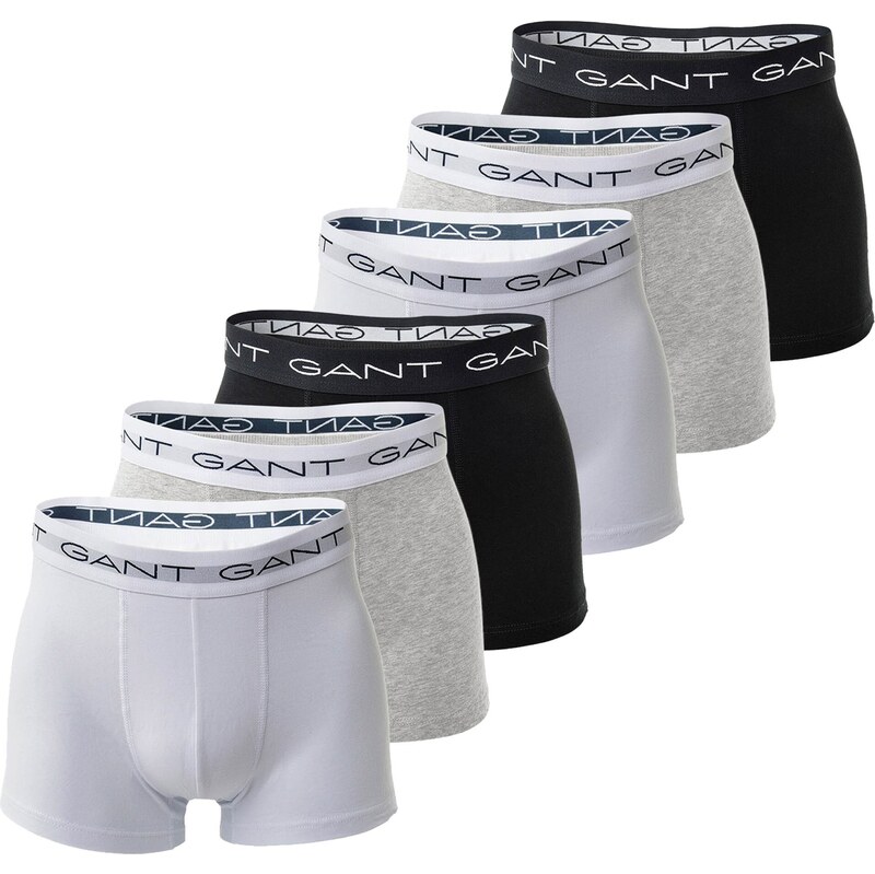 GANT Boxerky šedá / černá / bílá