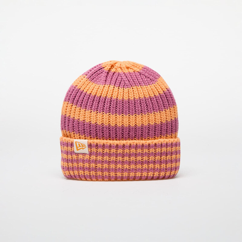 Čepice New Era Knit Medium Stripe Beanie Orange Glaze Universal
