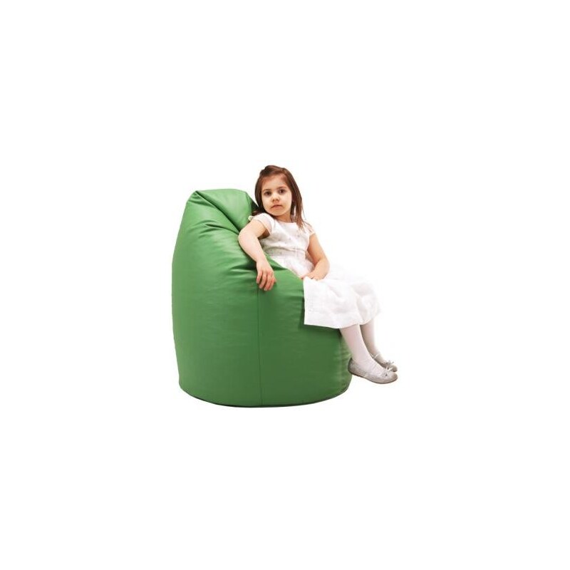 Ecopuf dětský sedací vak (pytel) Sako 7 zelená ekokůže