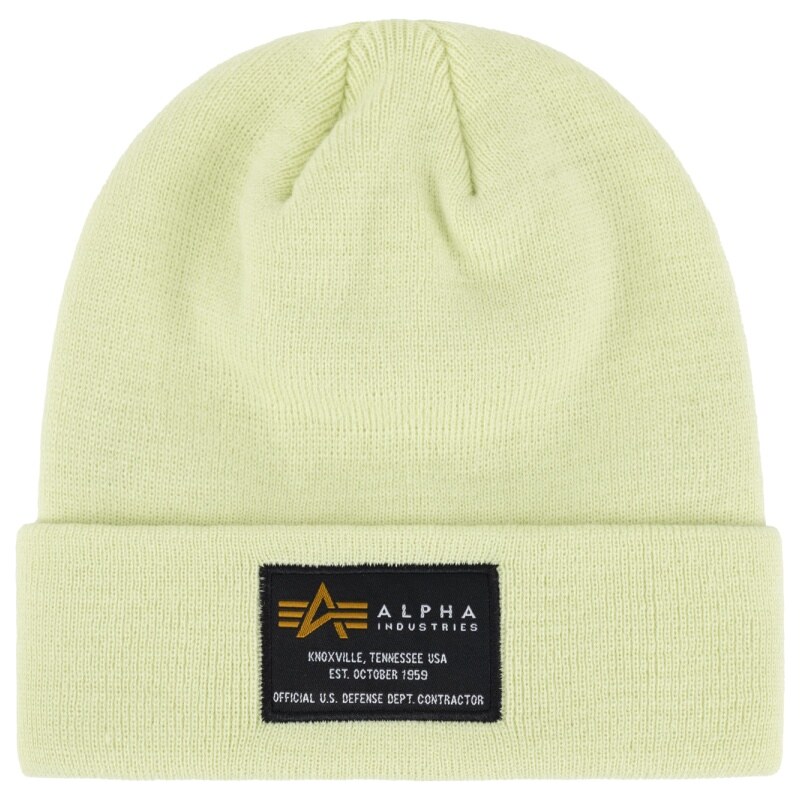 Alpha Industries Čepice Crew Beanie arctic lime 99933319