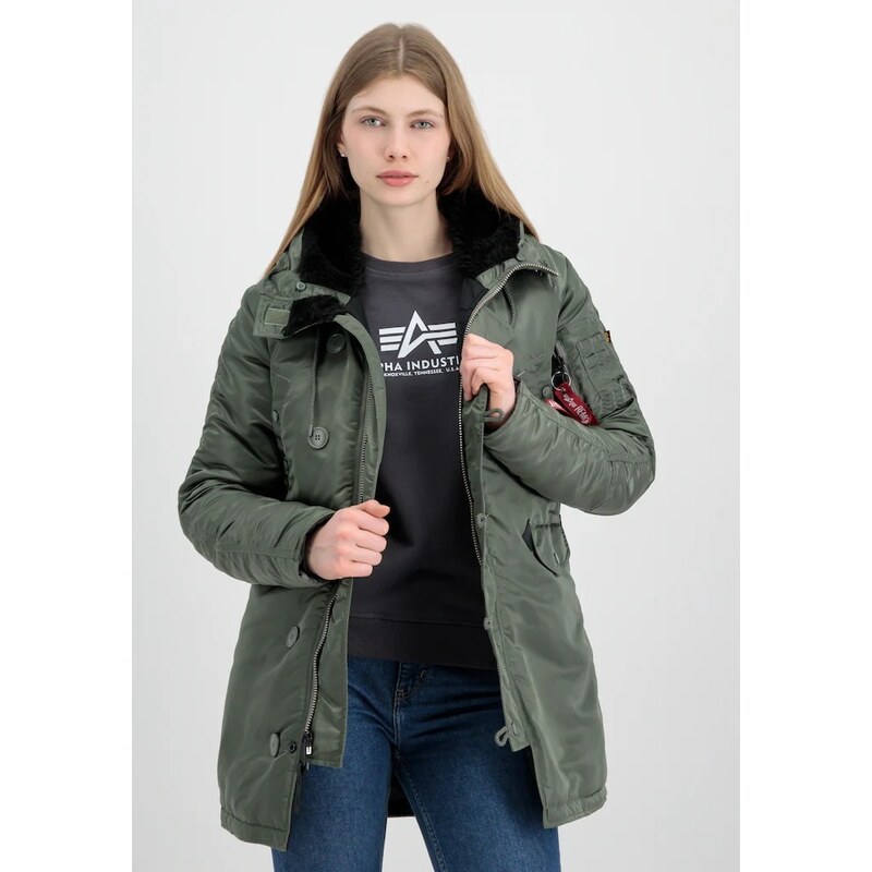 Alpha Industries Bunda N3B VF59 Wmn vintage green/black 99933314