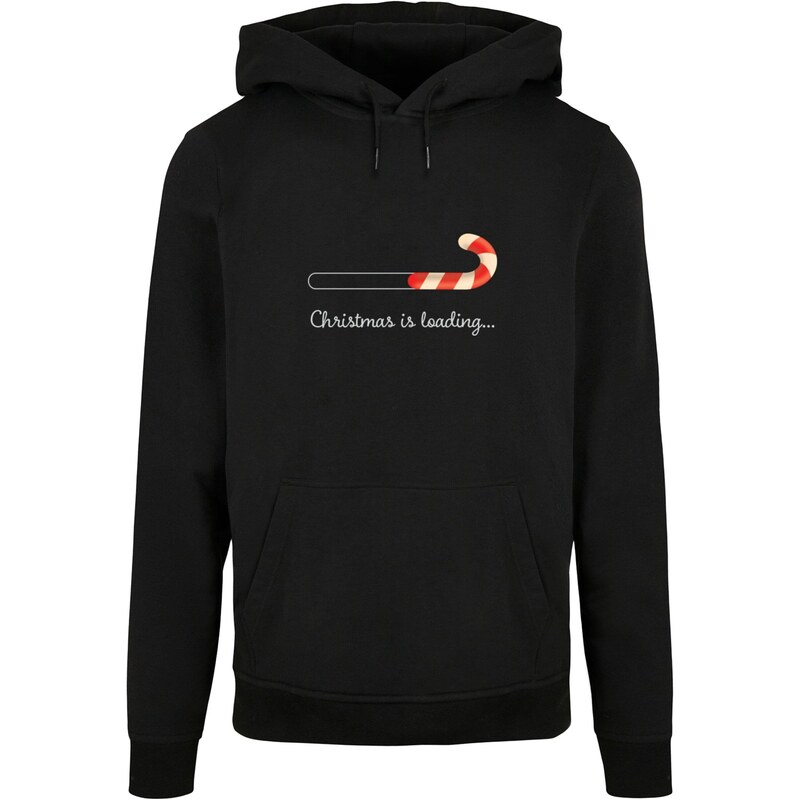 Merchcode Mikina Christmas Loading červená / černá / bílá