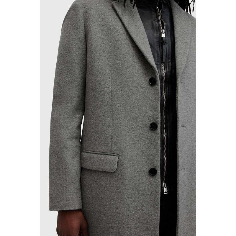 Kabát s příměsí vlny AllSaints HAL COAT