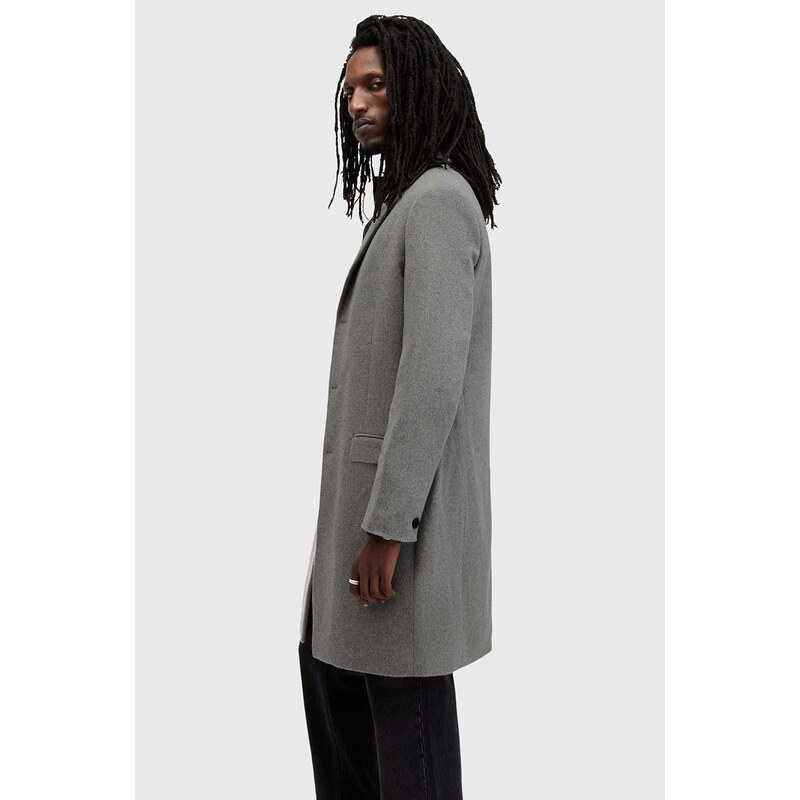 Kabát s příměsí vlny AllSaints HAL COAT