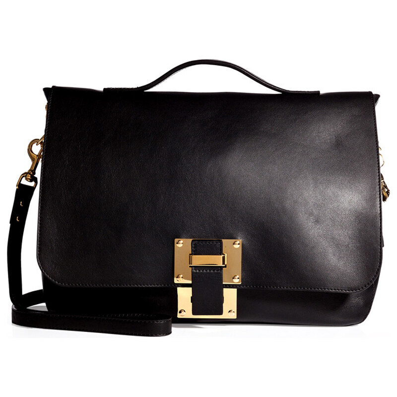 Sophie Hulme Leather Soft Flap Bag