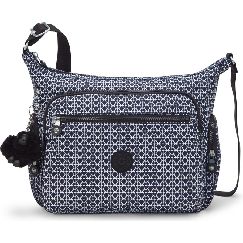 KIPLING Taška přes rameno GABBIE černá / bílá 105465009