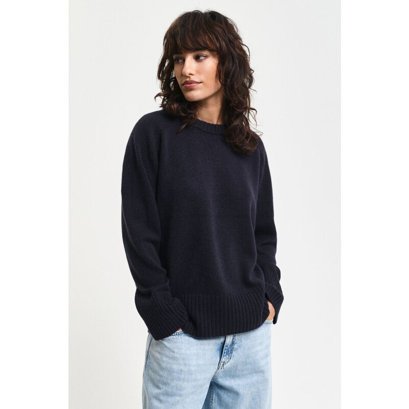 SVETR GANT CASHMERE C-NECK EVENING BLUE