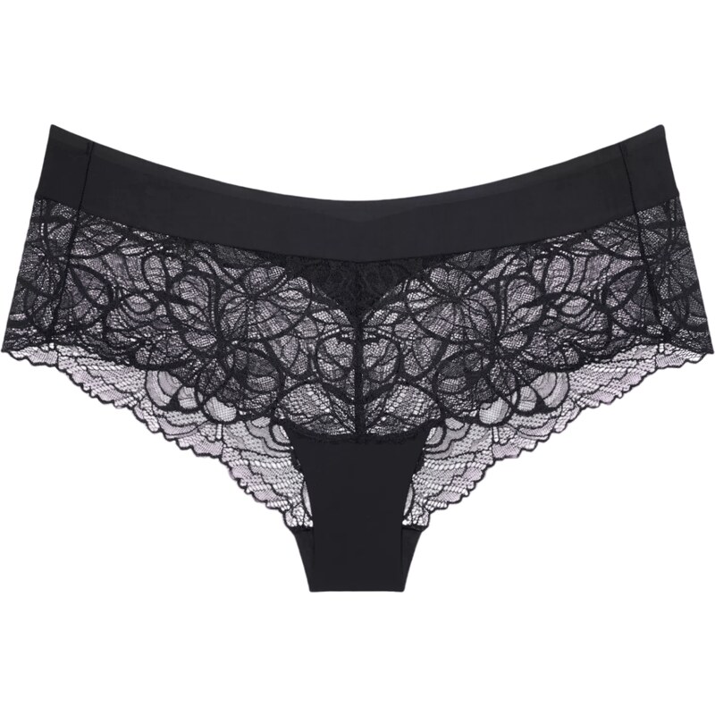 Dámské kalhotky Body Make-Up Illusion Lace Shorty - BLACK - černé 0004 99981289