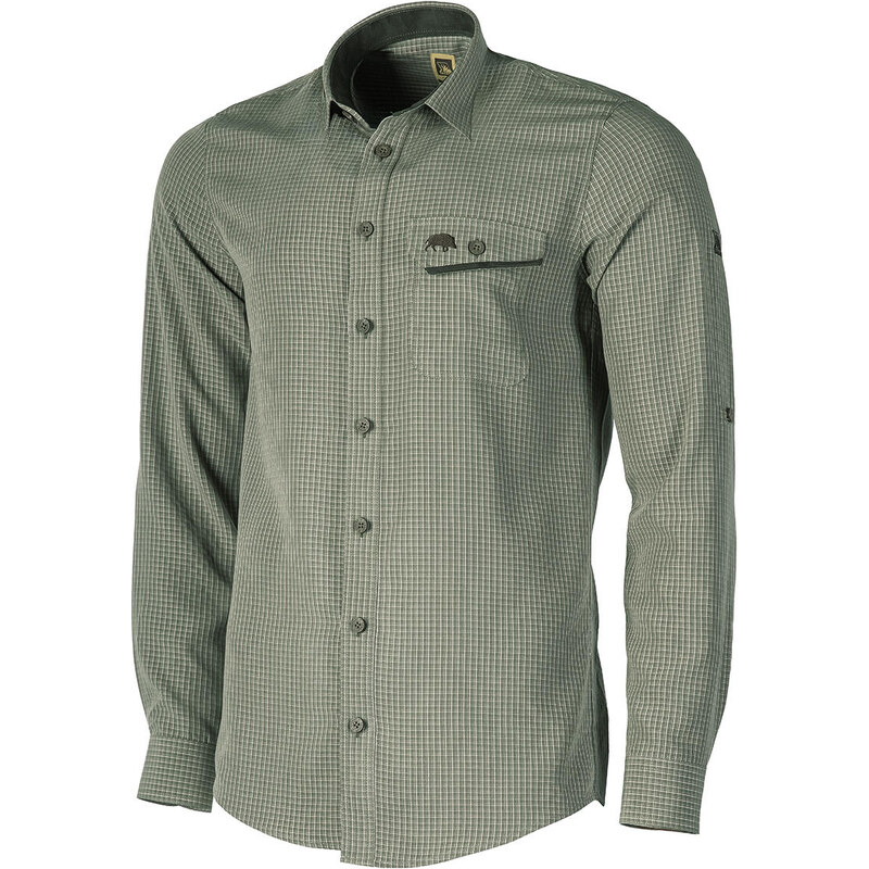 TAGART Pánská lovecká košile Tagart Boar Green regular s Modalem