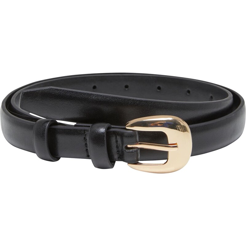 Urban Classics Pásek Chunky Buckle černá/zlaté barvy