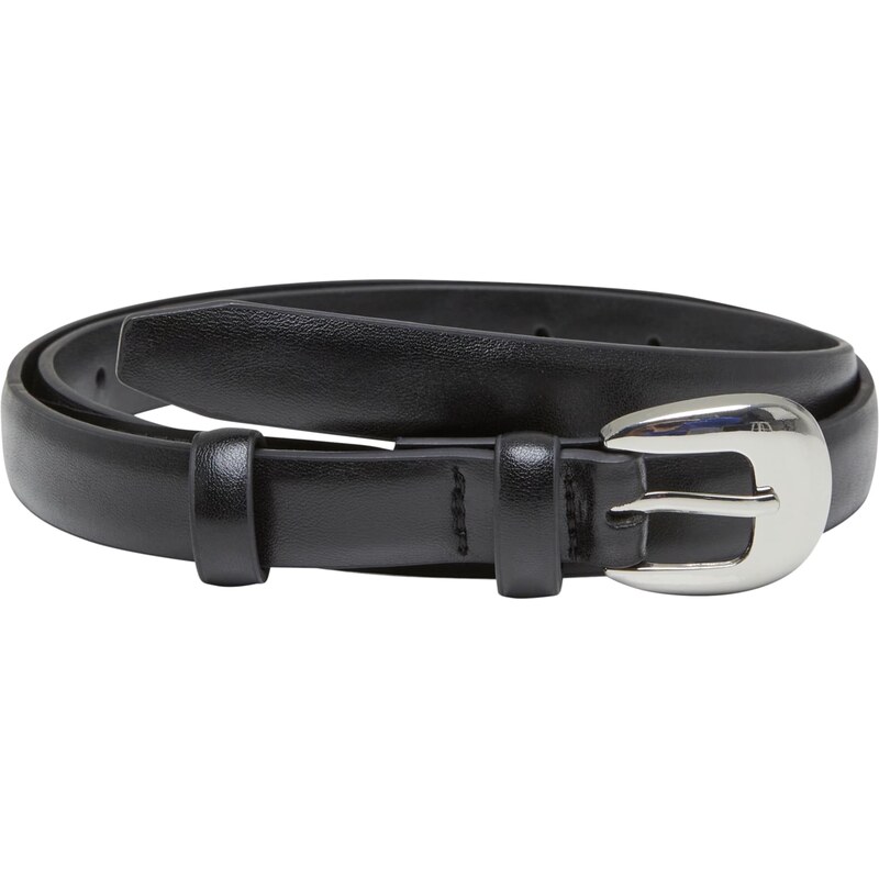 Urban Classics Pásek Chunky Buckle černý/stříbrné barvy