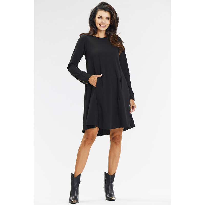 Awama Womans Dress A661 Black
