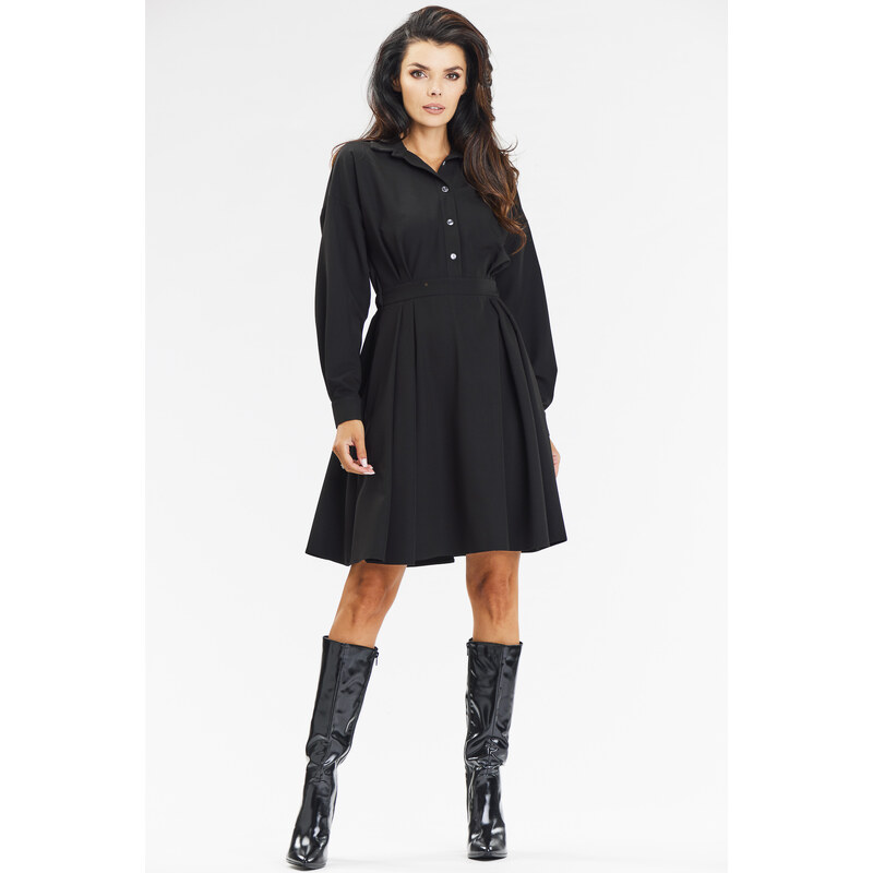 Awama Womans Dress A668 Black