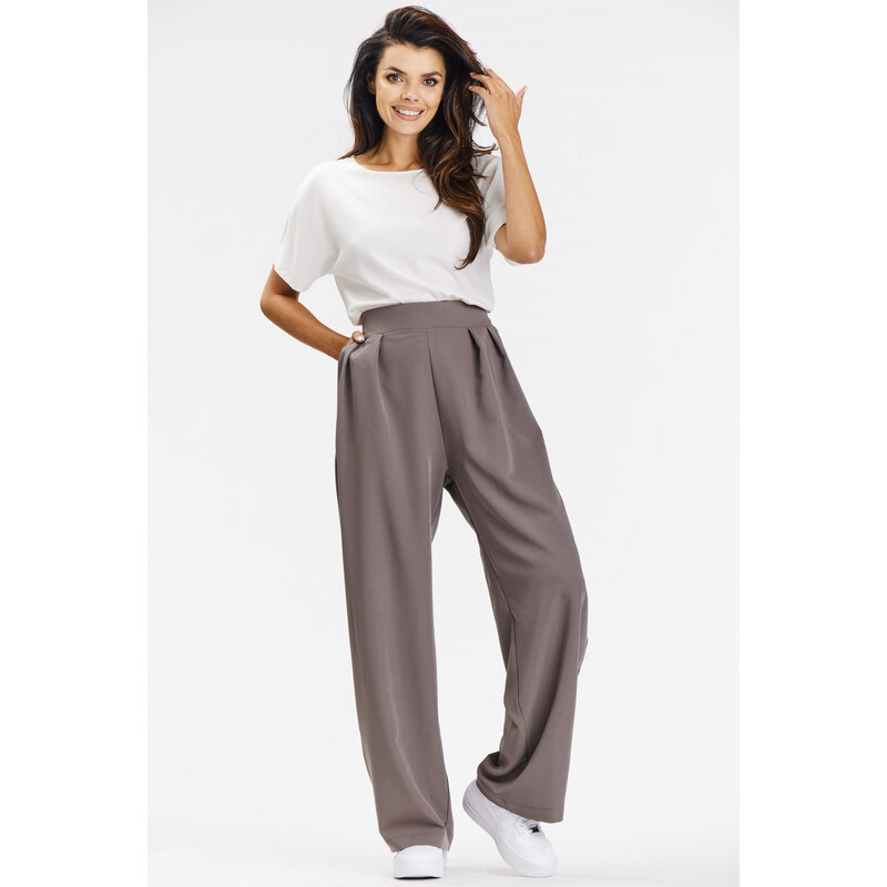 Awama Womans Trousers A674 Brown