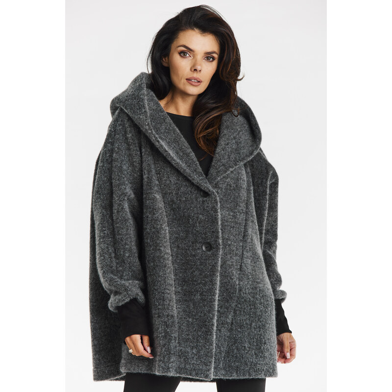 Awama Womans Coat A681 Grey