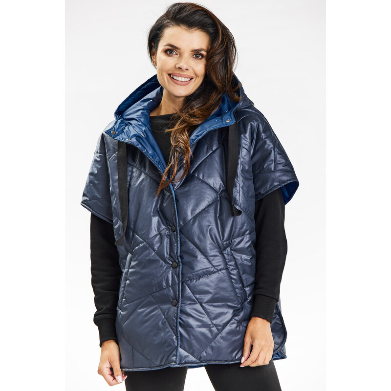 Awama Womans Vest A684 Navy Blue 108139751