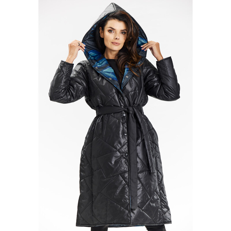 Awama Womans Coat A686 Black