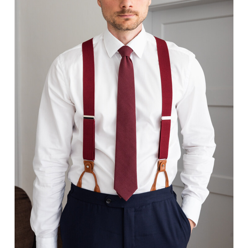Bubibubi Vínová kravata Burgundy