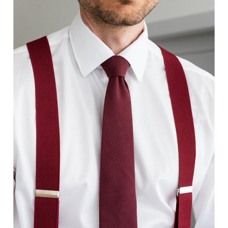 Bubibubi Vínová kravata Burgundy