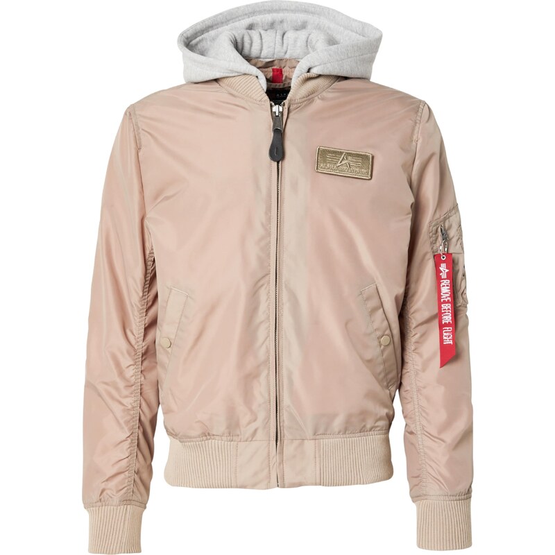 ALPHA INDUSTRIES Přechodná bunda MA-1 béžová / šedobéžová